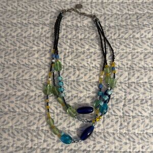 Beautiful retired Sundance glass beaded necklace